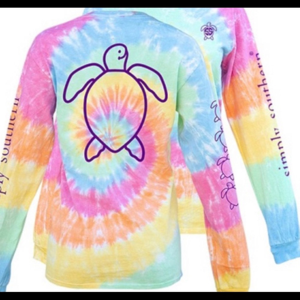 Tie die long sleeve shirt